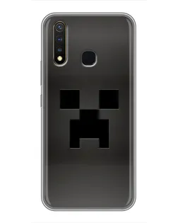 Чохол для Vivo Y19 з картинкою «Чорний кріпер градієнт»
