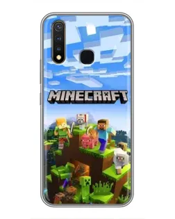Чохол для Vivo Y19 з картинкою «Minecraft класичний світ»