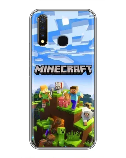 Чохол для Vivo Y19 з картинкою «Minecraft класичний світ»