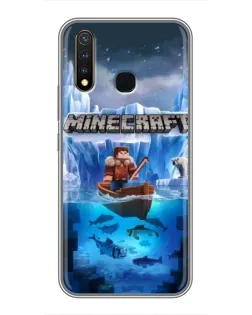 Чохол для Vivo Y19 з картинкою «Minecraft льодянийсвіт»
