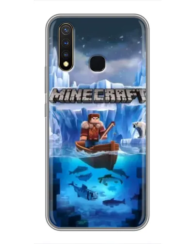 Чохол для Vivo Y19 з картинкою «Minecraft льодянийсвіт»