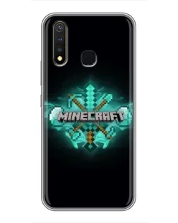 Чохол для Vivo Y19 з картинкою «Minecraft Diamond лого»
