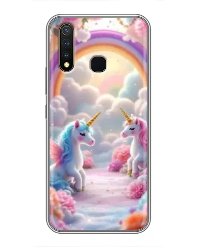 Чехол для Vivo Y19 с картинкой «Радуга и единороги» Чехол для Vivo Y19 с картинкой «Радуга и единороги»