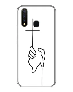 Чохол для Vivo Y19 з картинкою «Рука тримає»