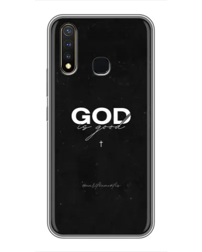 Чехол для Vivo Y19 с картинкой «GOD — Бог над всем»