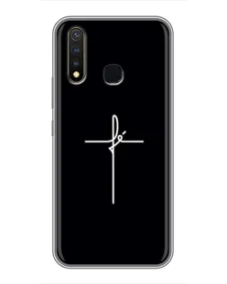 Чехол для Vivo Y19 с картинкой «Тонкий крест»