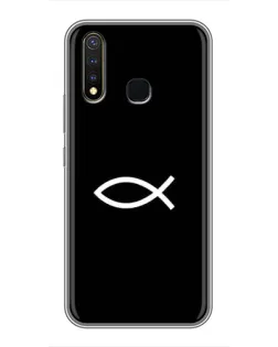 Чехол для Vivo Y19 с картинкой «Символ рыбы Jesus»