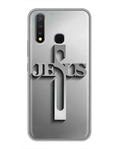 Чехол для Vivo Y19 с картинкой «Металлический крест Jesus» Чехол для Vivo Y19 с картинкой «Металлический крест Jesus»