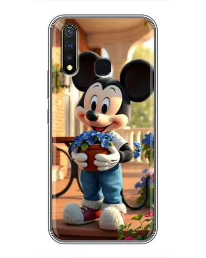 Чехол для Vivo Y19 с картинкой «Микки садовод»