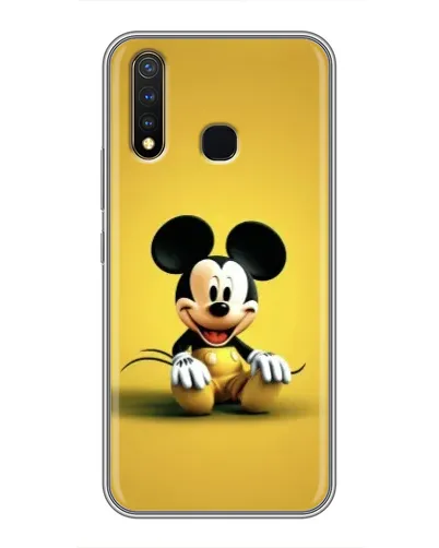 Чехол для Vivo Y19 с картинкой «Микки на желтом»
