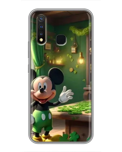 Чехол для Vivo Y19 с картинкой «Микки в мастерской»