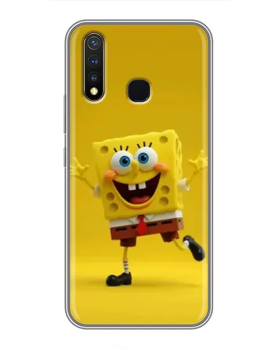Чехол для Vivo Y19 с картинкой «Позитивный Губка Боб»