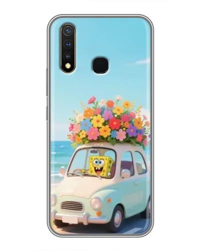 Чехол для Vivo Y19 с картинкой «Автомобильное путешествие»
