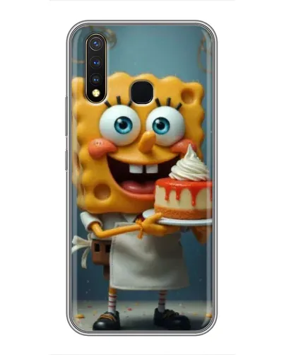 Чехол для Vivo Y19 с картинкой «Повар Спанч Боб»