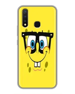 Чохол для Vivo Y19 з картинкою «Мінімалістичний Спанч Боб»