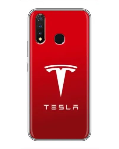 Чехол для Vivo Y19 с картинкой «Tesla Red Classic»