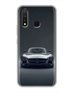 Чехол для Vivo Y19 с картинкой «Mercedes на черном»