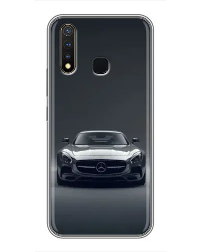 Чехол для Vivo Y19 с картинкой «Mercedes на черном» Чехол для Vivo Y19 с картинкой «Mercedes на черном»