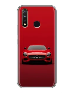 Чехол для Vivo Y19 с картинкой «Красный Mercedes AMG»