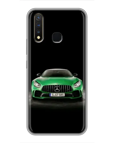 Чехол для Vivo Y19 с картинкой «Mercedes — неоновый лого» Чехол для Vivo Y19 с картинкой «Mercedes — неоновый лого»