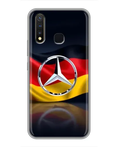 Чехол для Vivo Y19 с картинкой «Mercedes — флаг Германии» Чехол для Vivo Y19 с картинкой «Mercedes — флаг Германии»