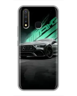 Чехол для Vivo Y19 с картинкой «Темный Mercedes AMG»