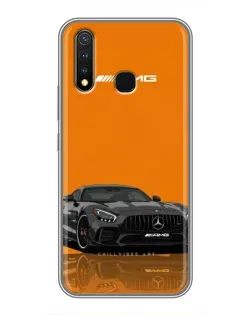 Чехол для Vivo Y19 с картинкой «Оранжевый Mercedes AMG»