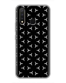 Чехол для Vivo Y19 с картинкой «Mercedes паттерн звезд»