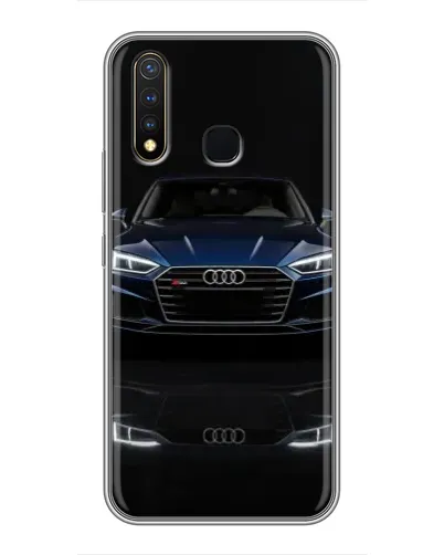 Чехол для Vivo Y19 с картинкой «Audi — ночное отражение»