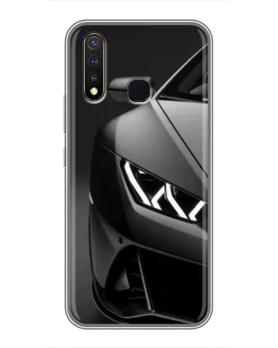 Чехол для Vivo Y19 с картинкой «Lamborghini фары детализация»