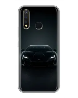 Чехол для Vivo Y19 с картинкой «Черный Lamborghini Aventador» Чехол для Vivo Y19 с картинкой «Черный Lamborghini Aventador»