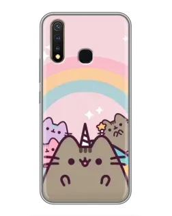 Чехол для Vivo Y19 с картинкой «Единорог Pusheen»