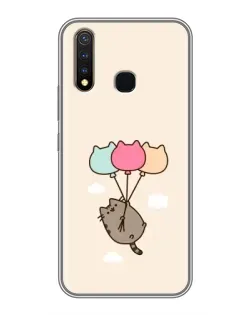 Чехол для Vivo Y19 с картинкой «Пушин на шариках»