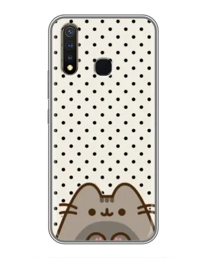 Чехол для Vivo Y19 с картинкой «Пушин в горошек»