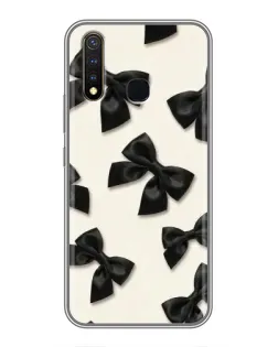Чохол для Vivo Y19 з картинкою «Чорні бантики»