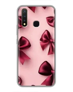 Чохол для Vivo Y19 з картинкою «Бордовий атлас»