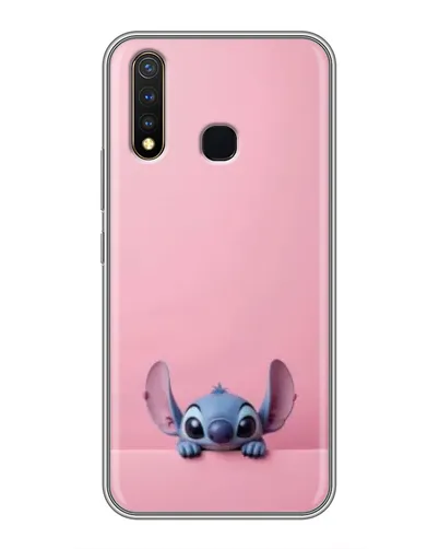 Чехол для Vivo Y19 с картинкой «Stitch выглядывает»