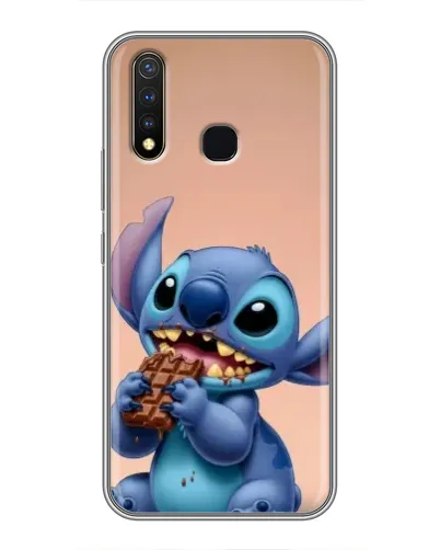 Чехол для Vivo Y19 с картинкой «Стич ест шоколад»
