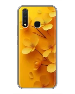 Чохол для Vivo Y19 з картинкою «Золоті пелюстки»