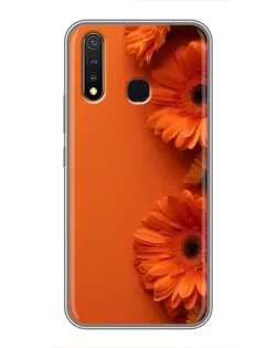 Чохол для Vivo Y19 з картинкою «Помаранчеві гербери»