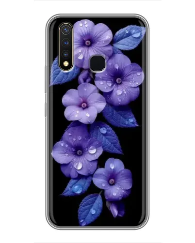 Чохол для Vivo Y19 з картинкою «Фіолетові квіти з росою» Чохол для Vivo Y19 з картинкою «Фіолетові квіти з росою»