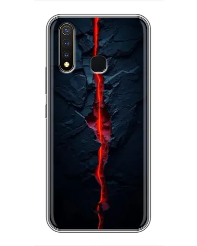 Чохол для Vivo Y19 з картинкою «Червона лавова тріщина»