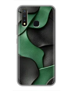 Чохол для Vivo Y19 з картинкою «Зелені шкіряні хвилі»
