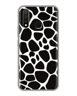 Чохол для Vivo Y19 з картинкою «Чорно-білий жираф»