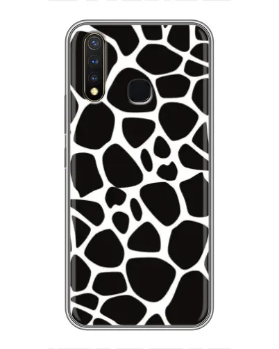 Чохол для Vivo Y19 з картинкою «Чорно-білий жираф»