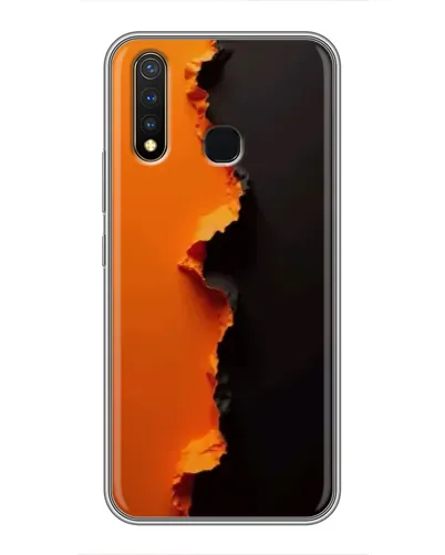 Чохол для Vivo Y19 з картинкою «Помаранчевий розлом»