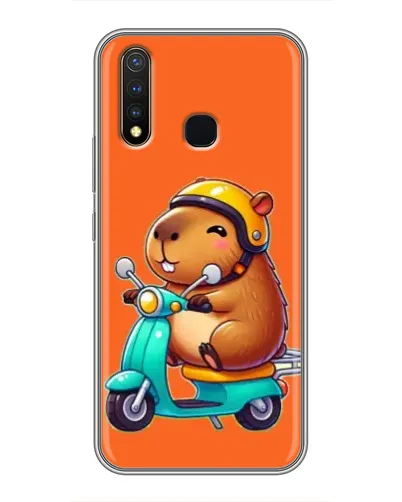 Чехол для Vivo Y19 с картинкой «Капибара на скутере» Чехол для Vivo Y19 с картинкой «Капибара на скутере»