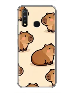 Чехол для Vivo Y19 с картинкой «Паттерн милых капибар» Чехол для Vivo Y19 с картинкой «Паттерн милых капибар»