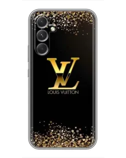 Чехол для Vivo Y19s GT с картинкой «LV — золотые искры»