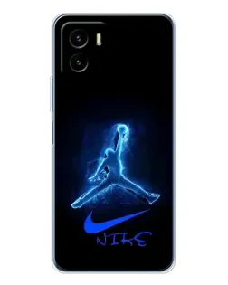 Чехол для Vivo Y19s Pro с картинкой «Jordan Neon Blue»